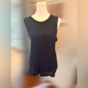 Goldie Women’s Navy Signature Slub Crew Tank  Size M